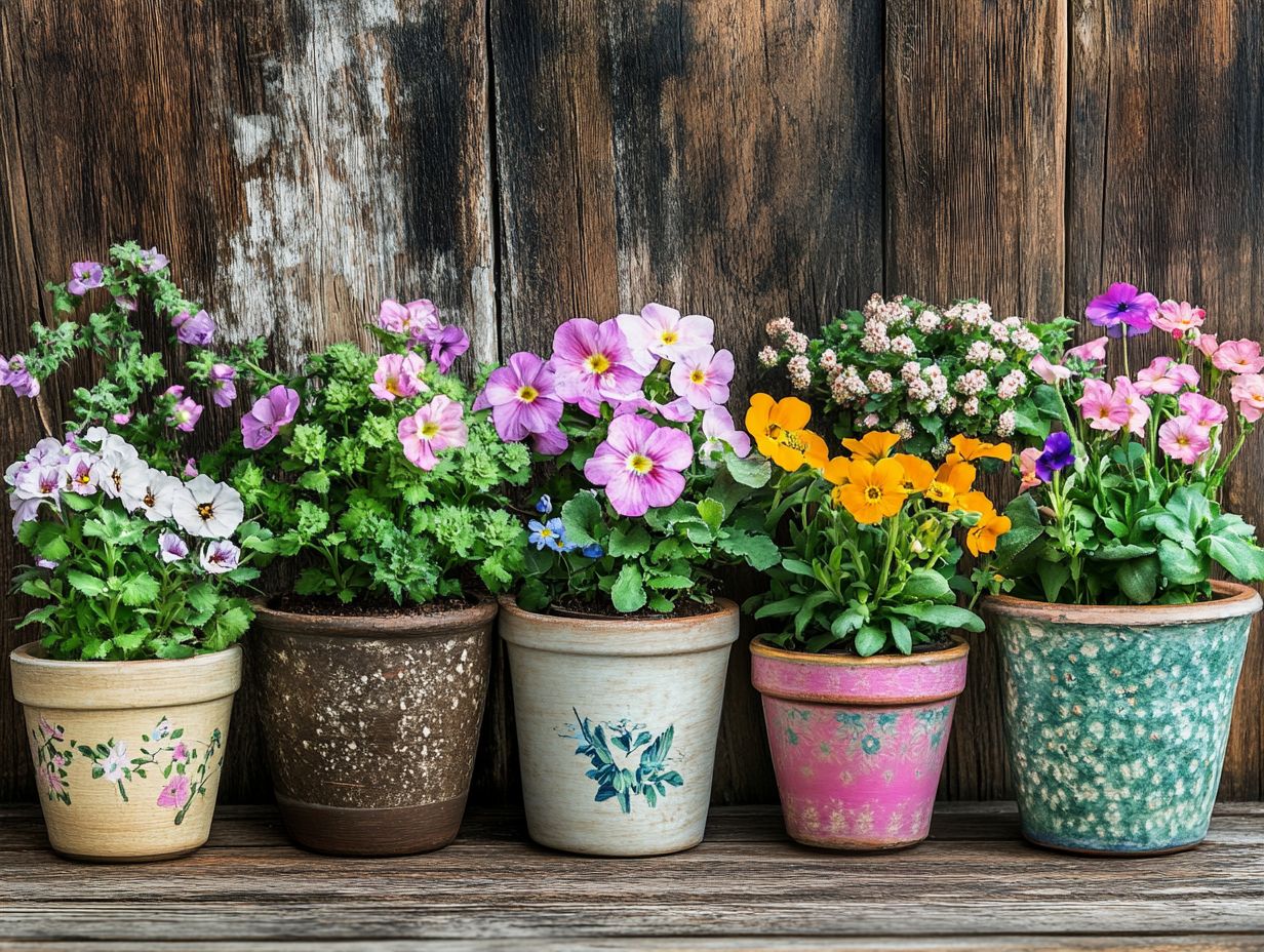 1. What are vintage flower pots and how do they make a statement?