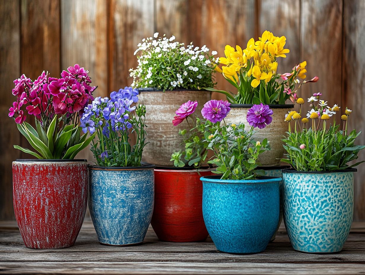 What Types of Flowers and Plants Work Best in Vintage Pots?