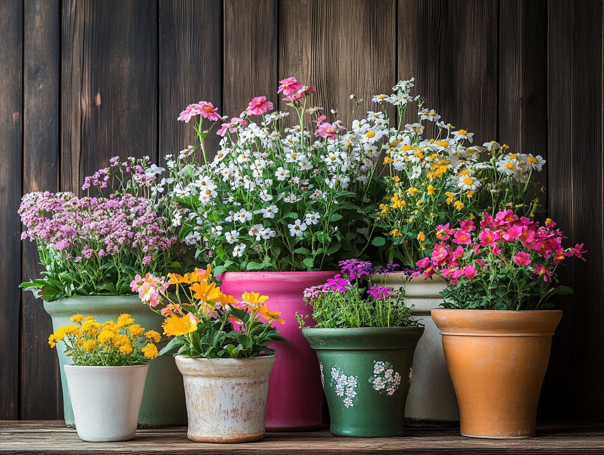 Overview of key takeaways on vintage flower pots