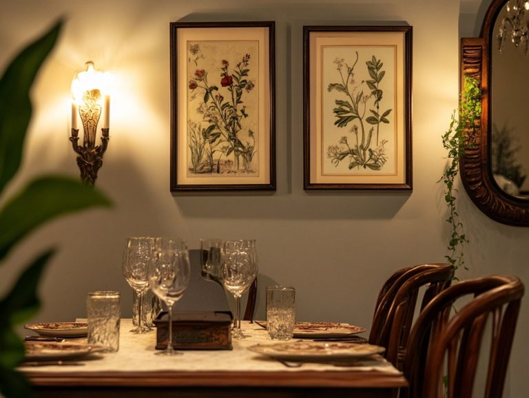 10 Vintage Wall Art Ideas for Dining Areas