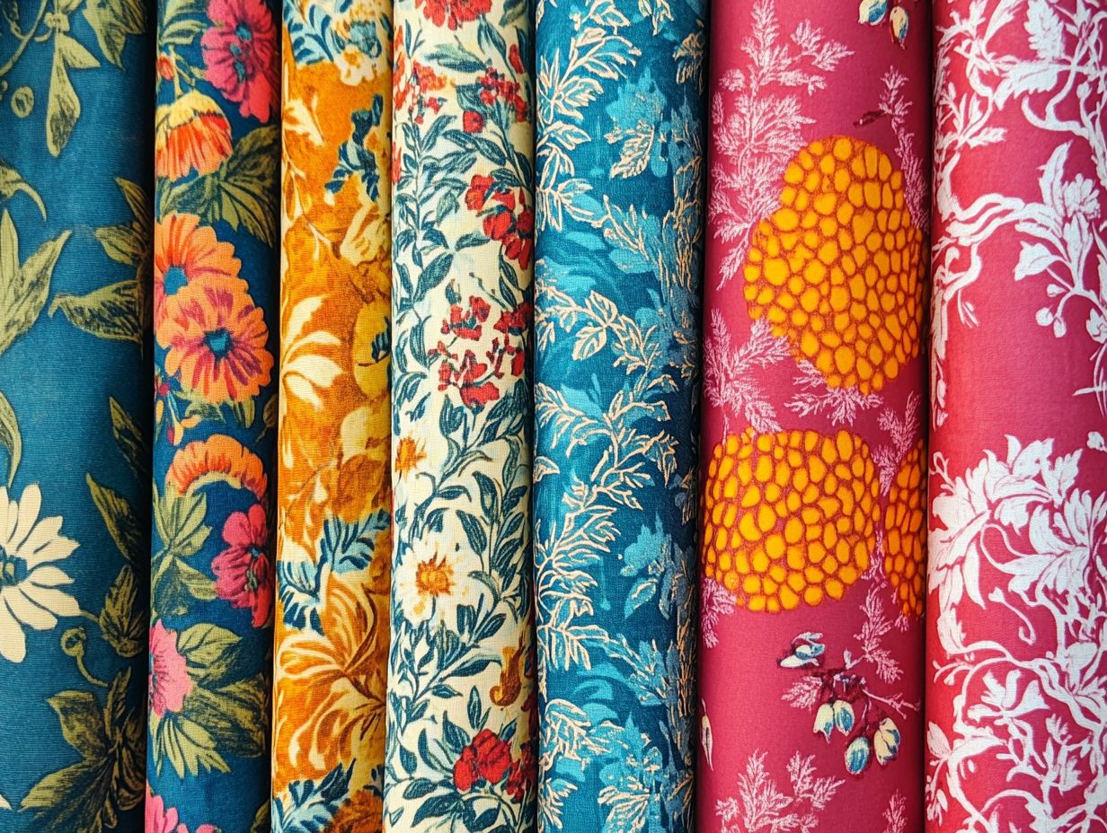 Image showcasing vintage fabric designs