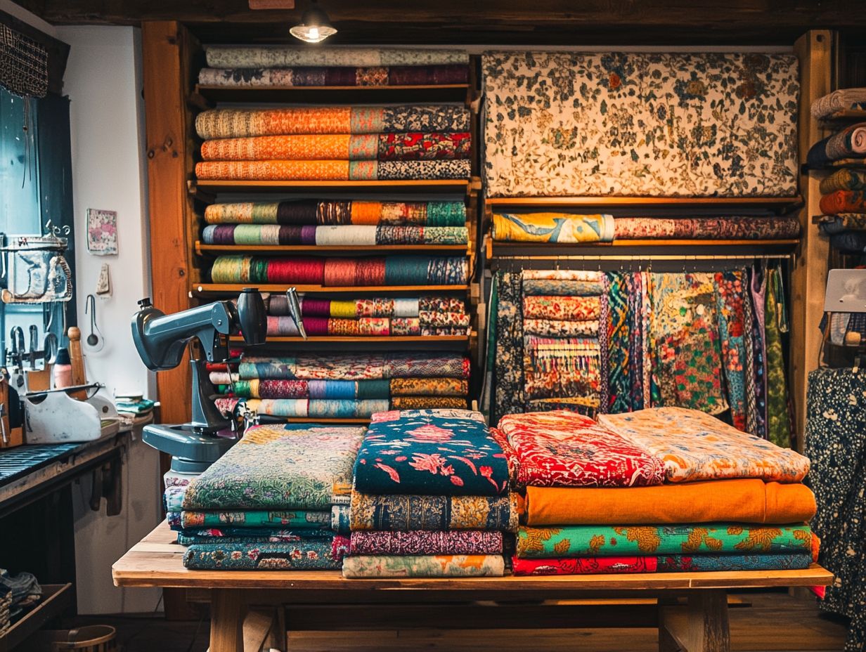 Vintage clothing and decor at Blue Velvet.