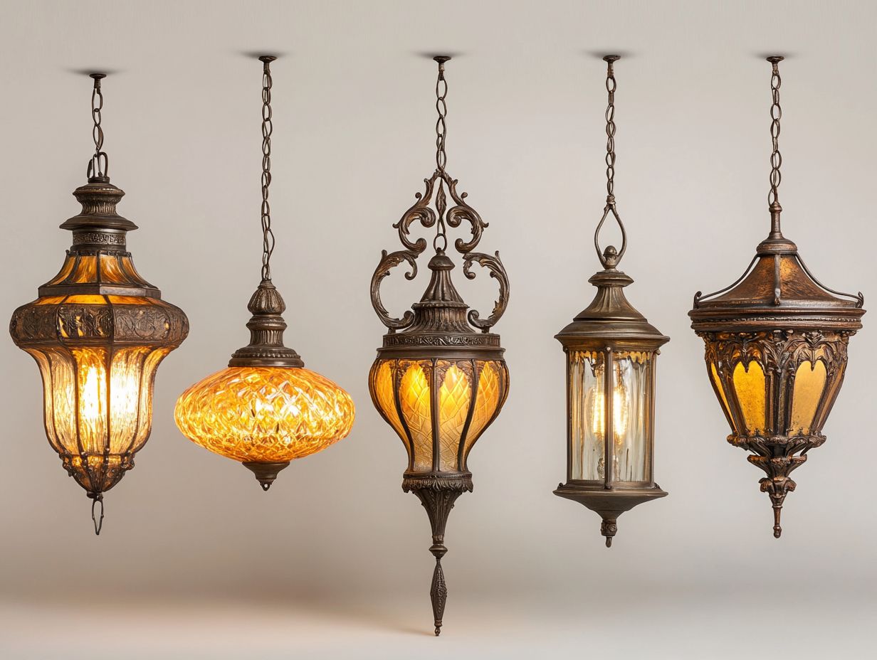 A collage of vintage fixtures showcasing timeless elegance.