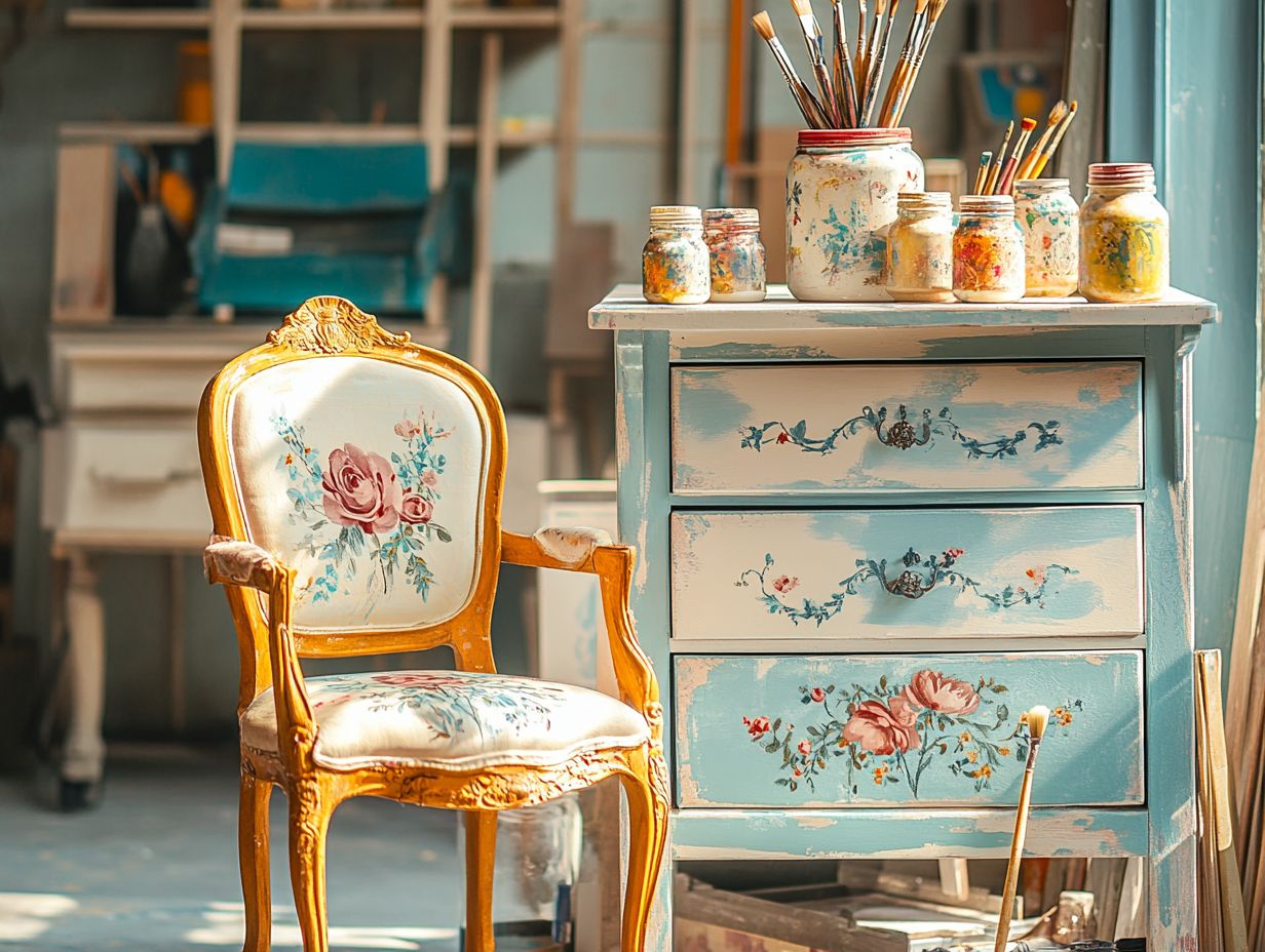 A beautifully refurbished vintage chair.