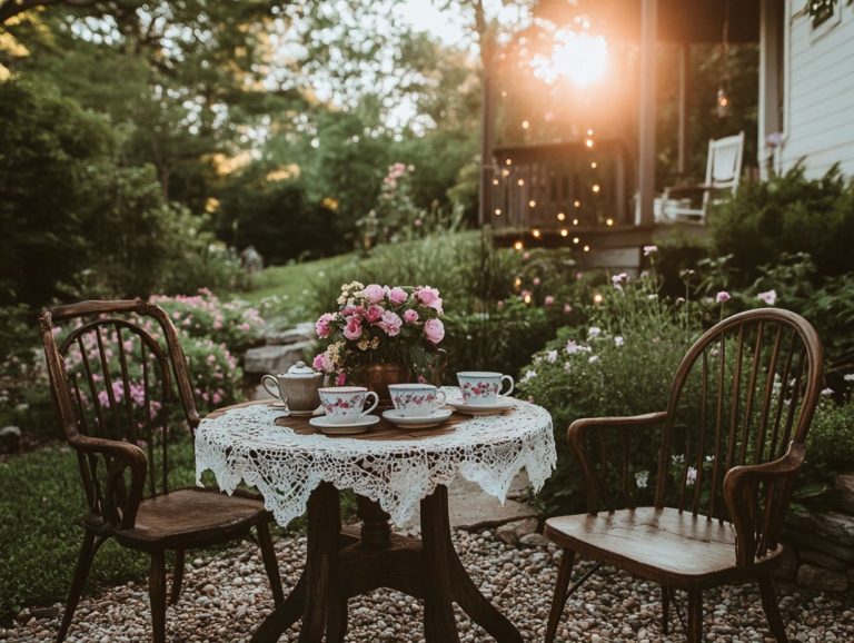 5 Vintage Decor Ideas for a Relaxing Outdoor Retreat