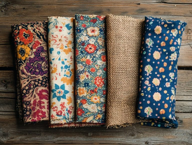 5 Vintage Fabric Styles for Eclectic Decor