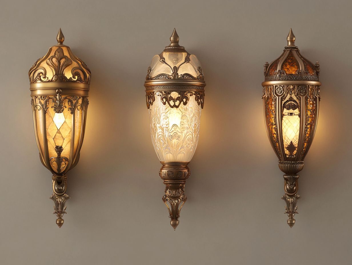 Image showing various vintage sconces