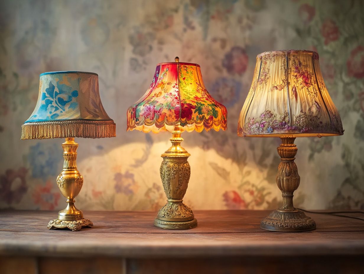 Vintage table lamp showcasing elegance in home decor