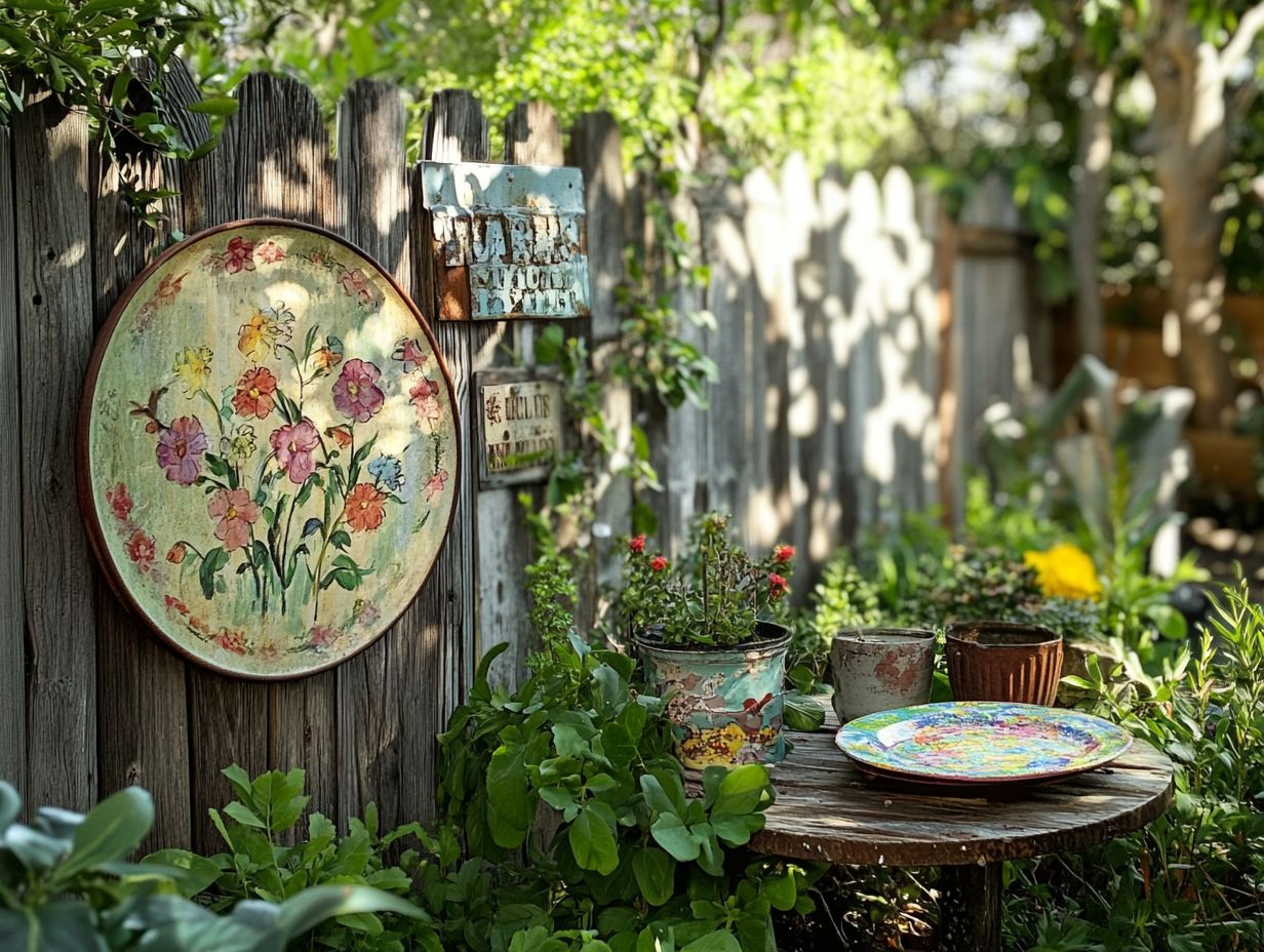 Five Creative Vintage Wall Art Ideas for Your Outdoor Space