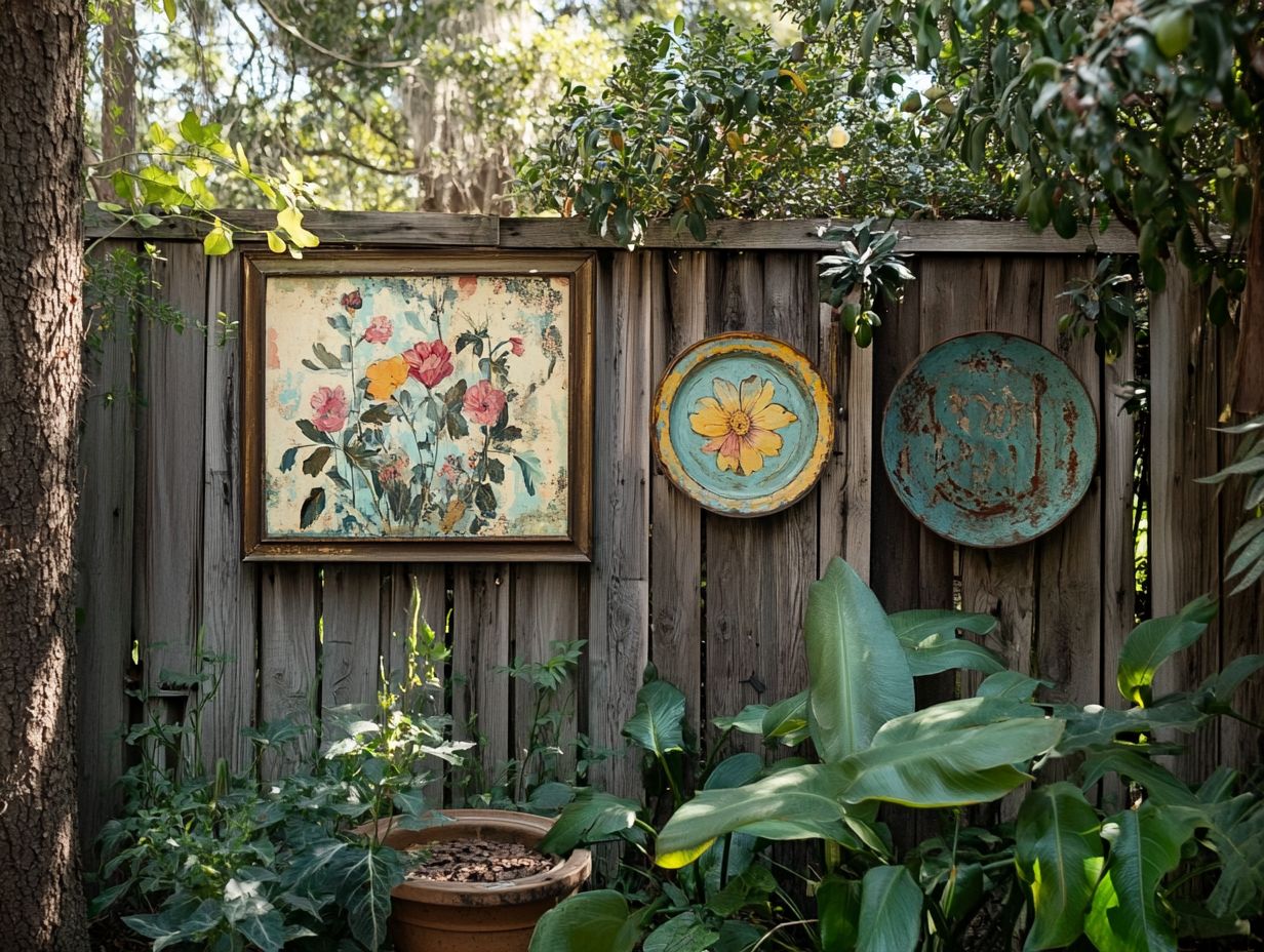 How Can Vintage Wall Art Add Character to Outdoor Spaces?