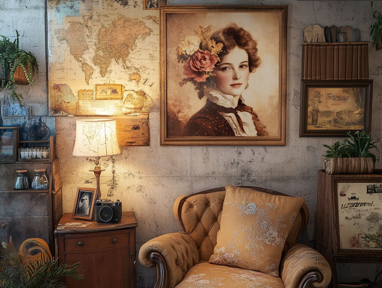 How Can One Incorporate Vintage Wall Art into Their Home Decor?