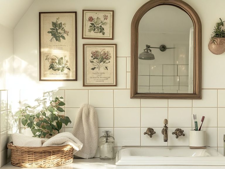 5 Ways to Incorporate Vintage Wall Art in Bathrooms