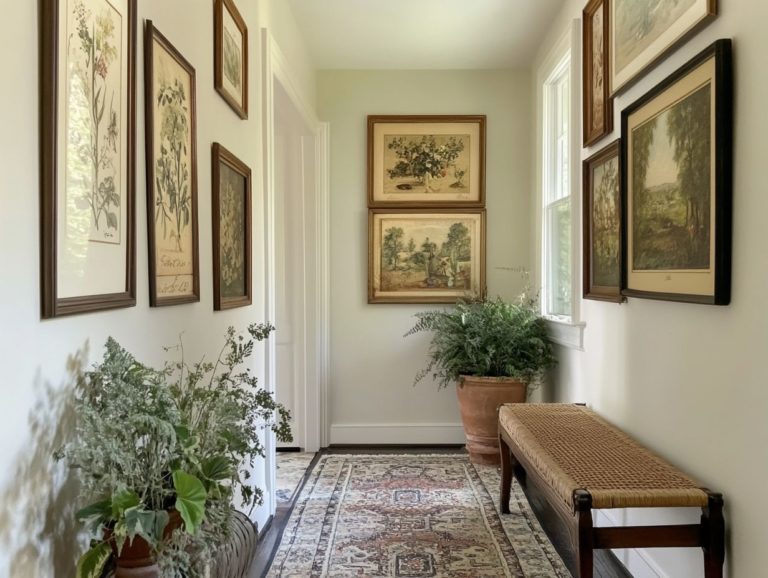 5 Ways to Incorporate Vintage Wall Art in Hallways