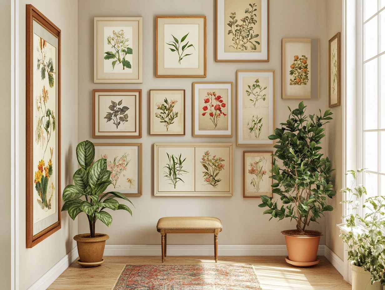 Incorporating Personal Style into Vintage Wall Art in Hallways