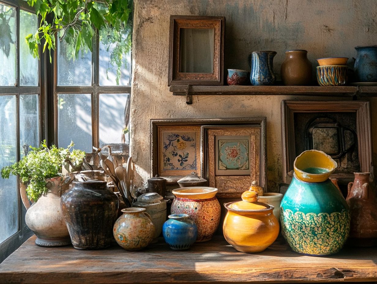 A beautiful collection of vintage home accessories available online.