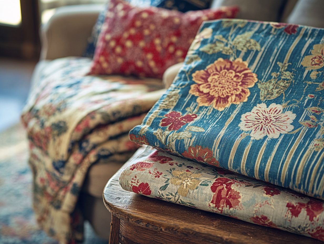 Explore popular vintage fabrics that enhance home decor.