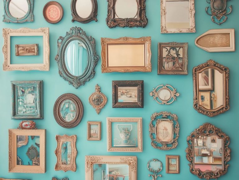 Creating a Vintage Furniture Gallery Wall