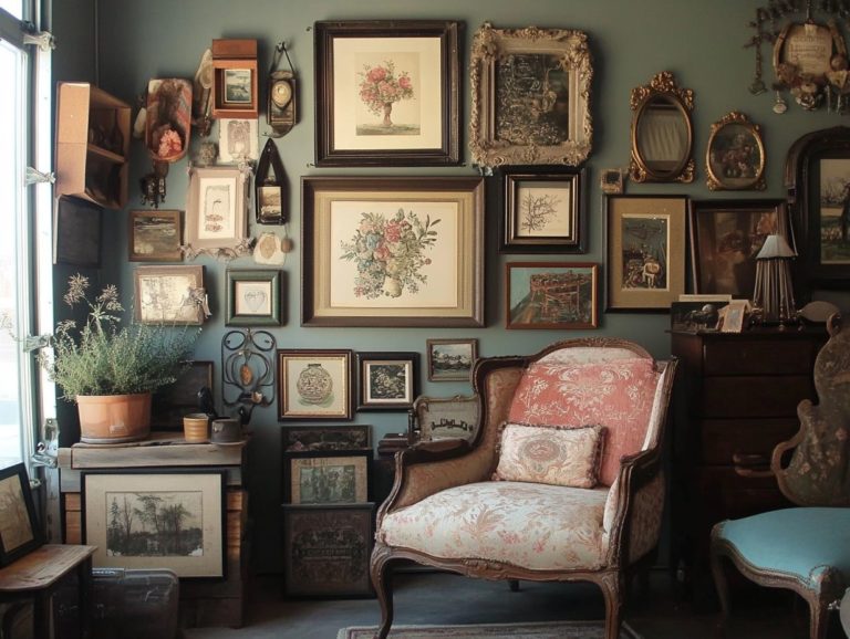 Creating a Vintage Wall Art Focal Point