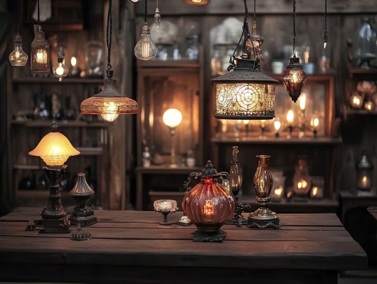 Creative Vintage Lighting Arrangements