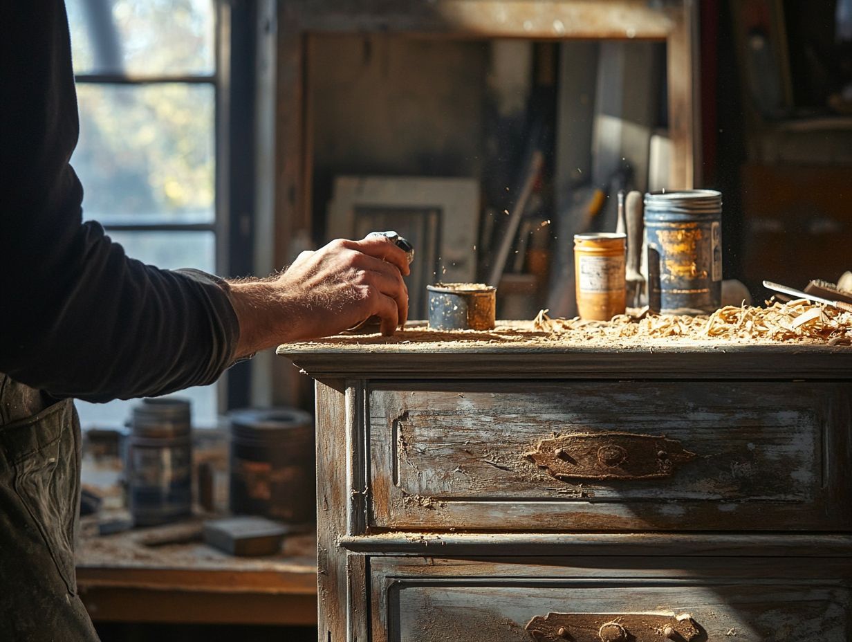 Image showing a beautifully restored cabinet