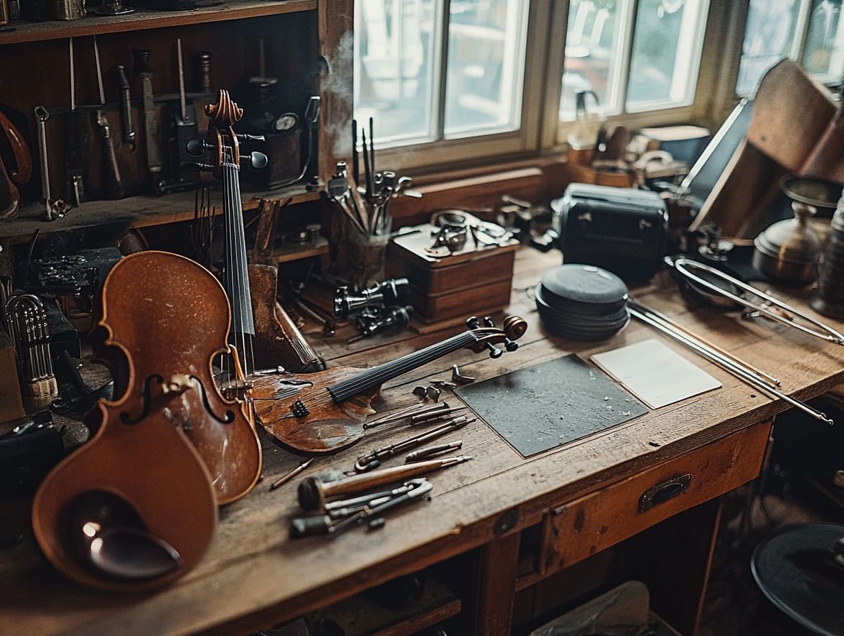 Explore DIY restoration of vintage musical instruments