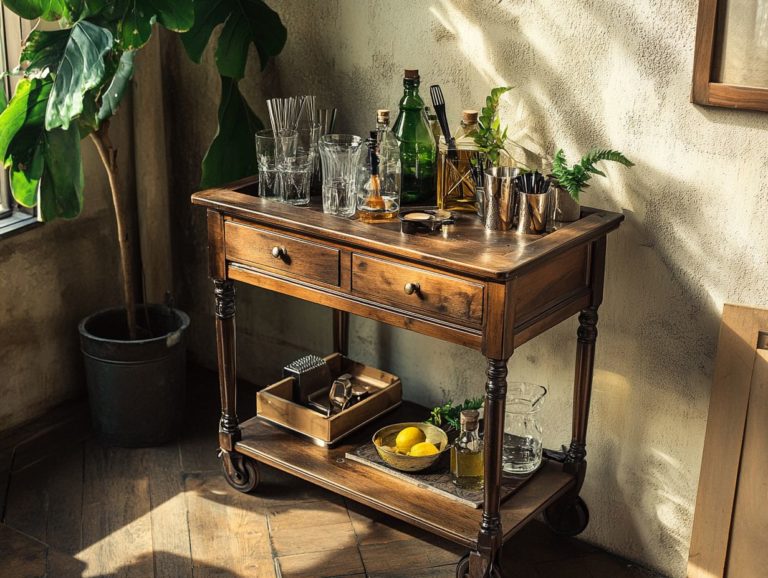 DIY Restoration: Reviving a Vintage Bar Cart