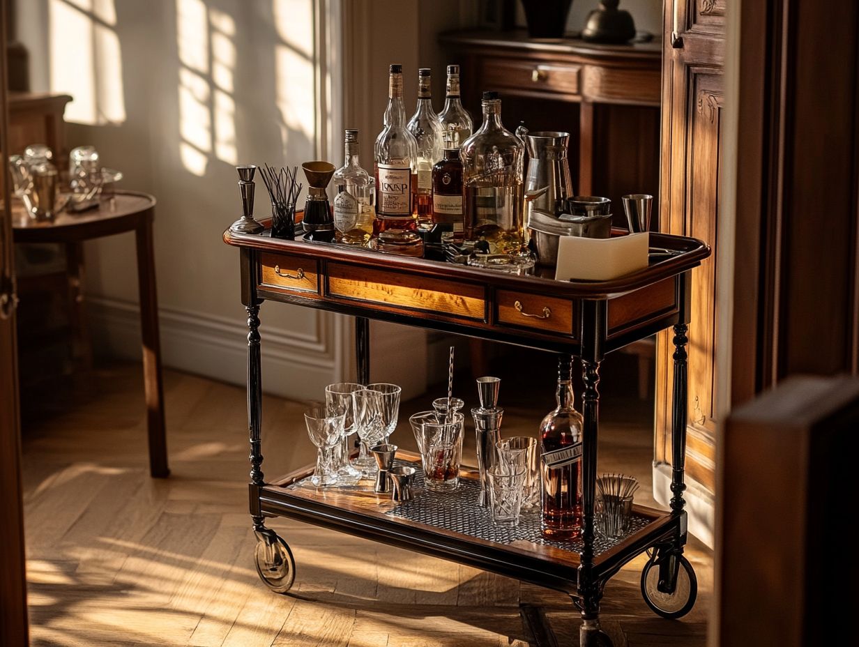 Tips for Maintaining and Displaying Your Restored Bar Cart