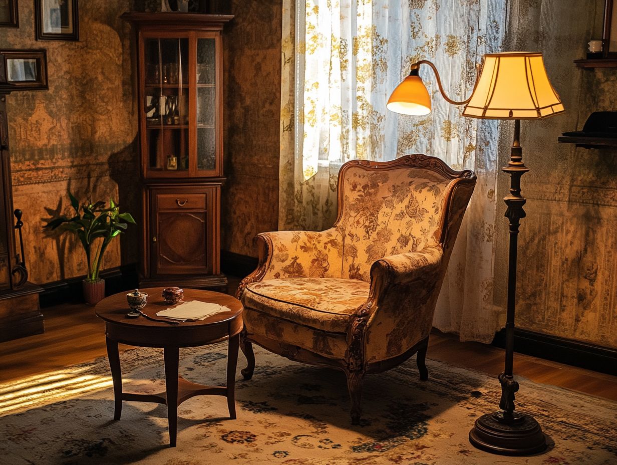 Image illustrating key takeaways about vintage decor lighting.