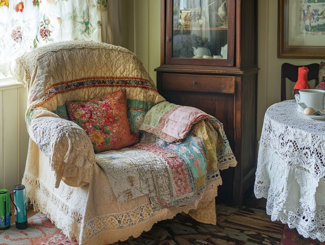 Displaying Vintage Home Textiles