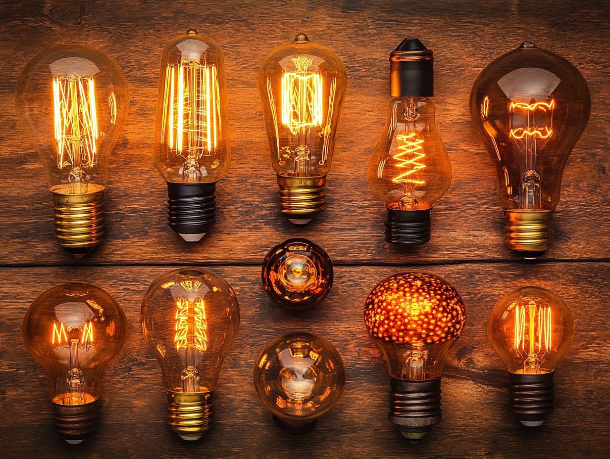 Vintage Light Bulbs Enhancing Style and Aesthetic