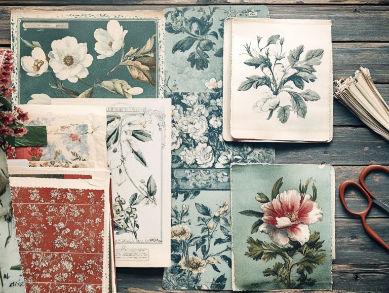 How to Create a Vintage Wall Art Mood Board