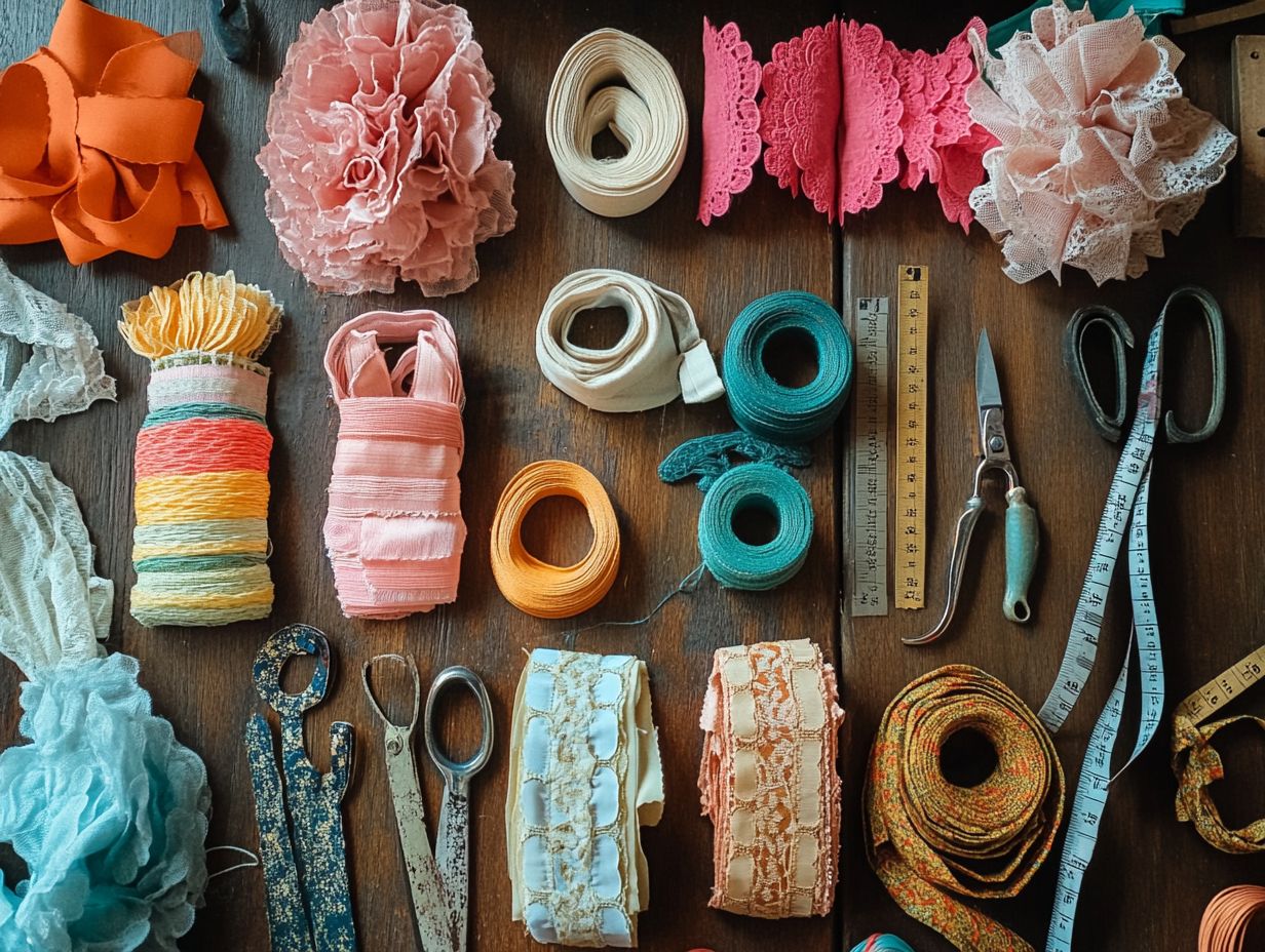 Visual guide for Frequently Asked Questions about Vintage Fabric Trims