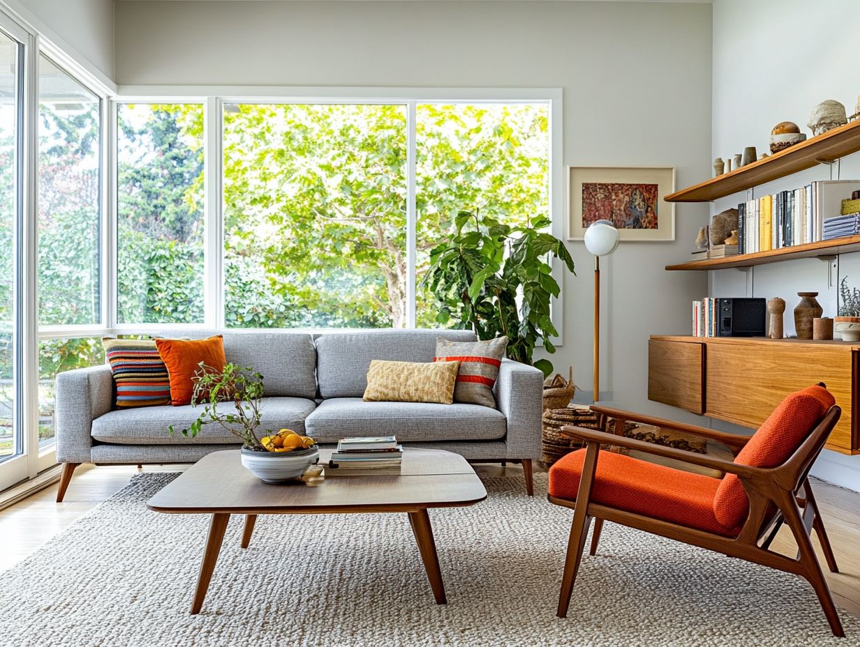 A cozy bedroom featuring vintage furniture