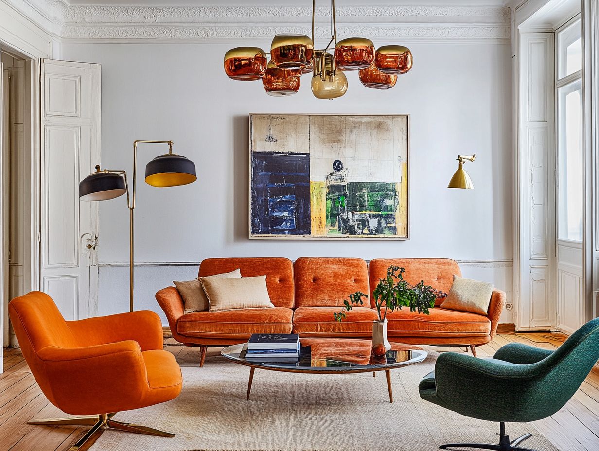 A vintage light fixture in a modern setting.