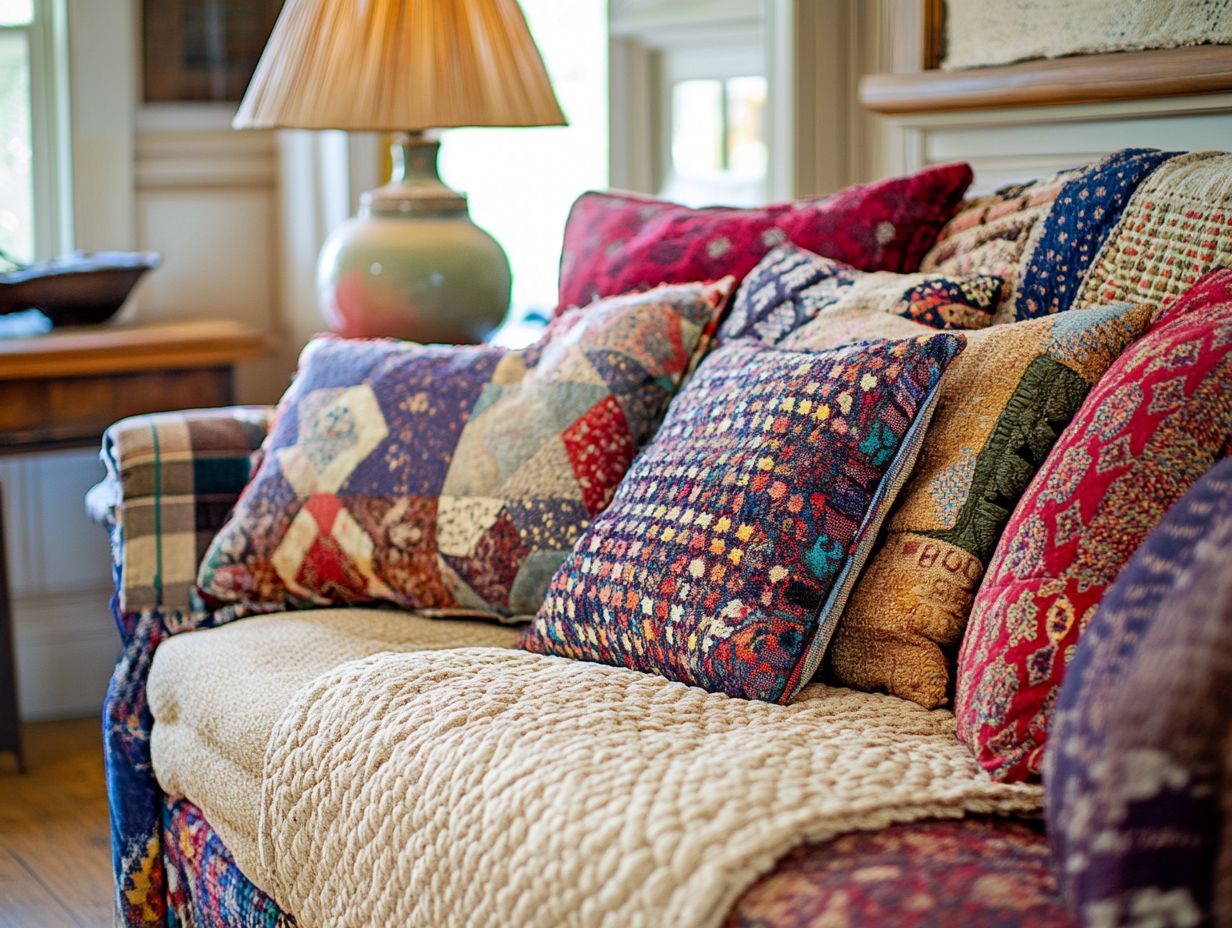 Visual guide on achieving a timeless look with vintage textiles