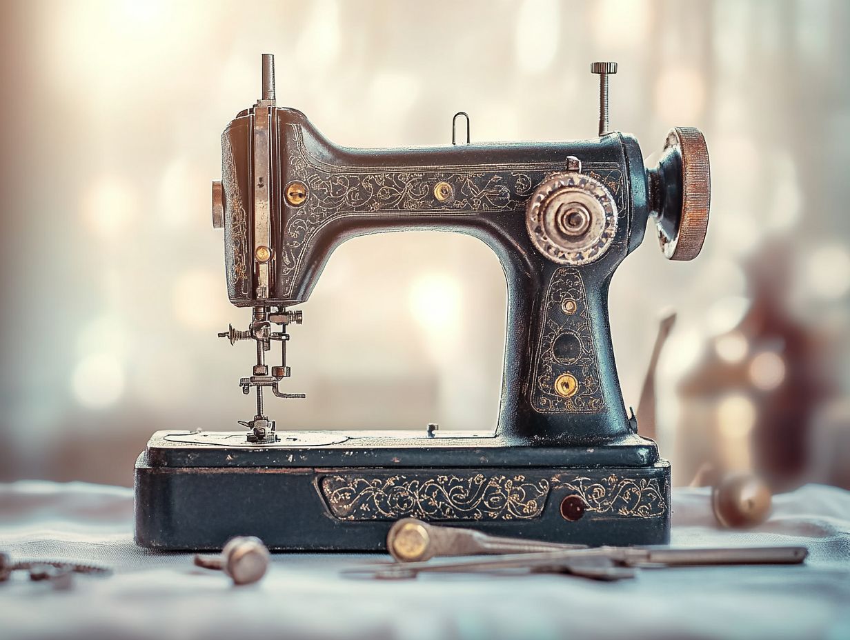 Visual Summary of Key Takeaways on Vintage Sewing Machines