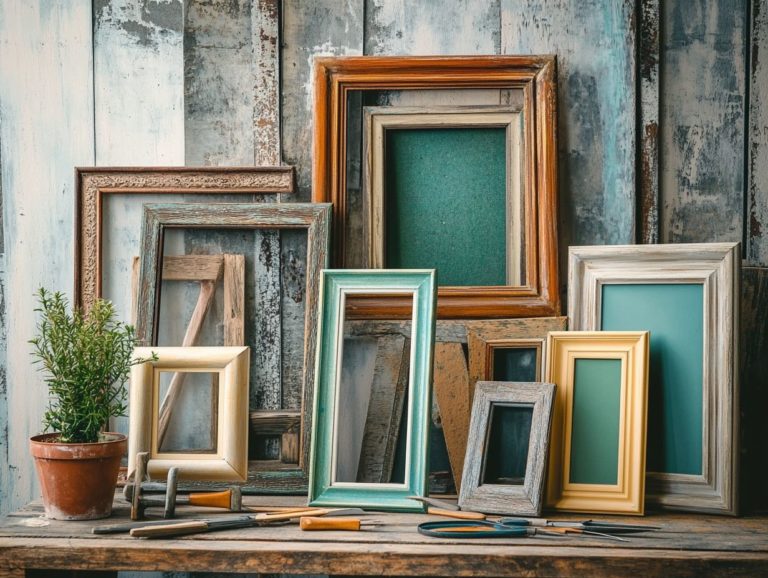 How to Repurpose Vintage Wall Art Frames