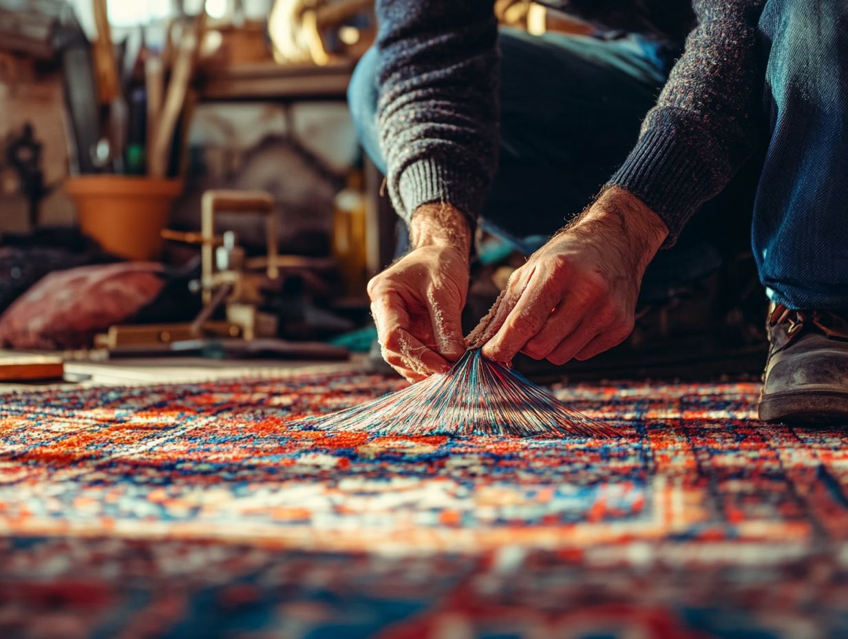 Can I restore a vintage handcrafted rug myself?