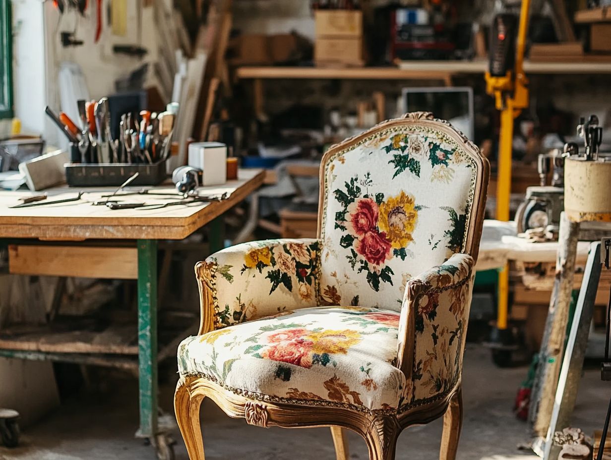 A visual guide to reupholstering a vintage chair