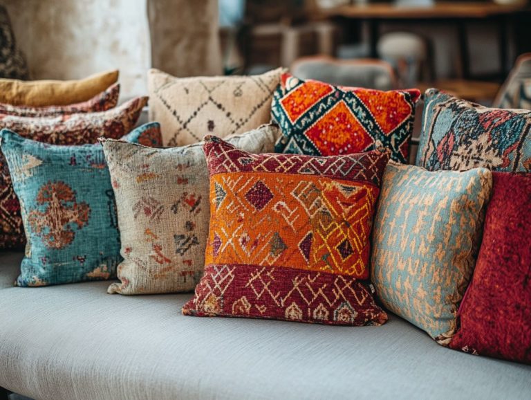 How to Style Vintage Fabric Pillows in Your Home