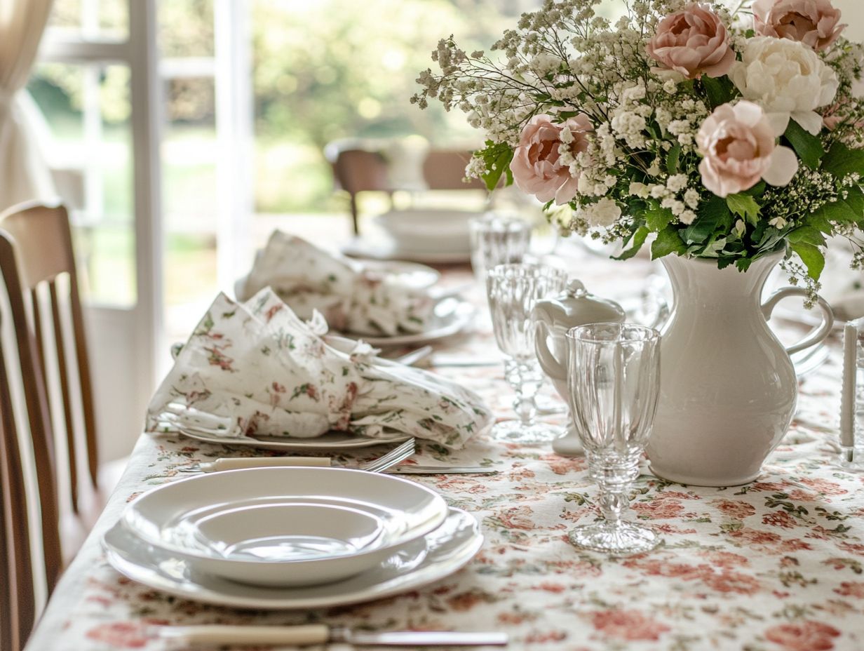 Enjoy DIY Vintage Fabric Table Runner Ideas