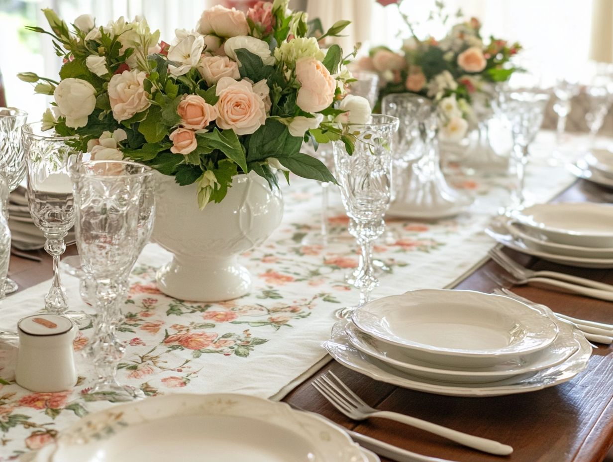 Styling Tips for Vintage Fabric Table Runners