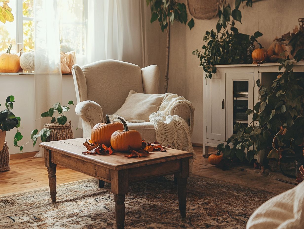 Vintage decor displayed in a stylish living room