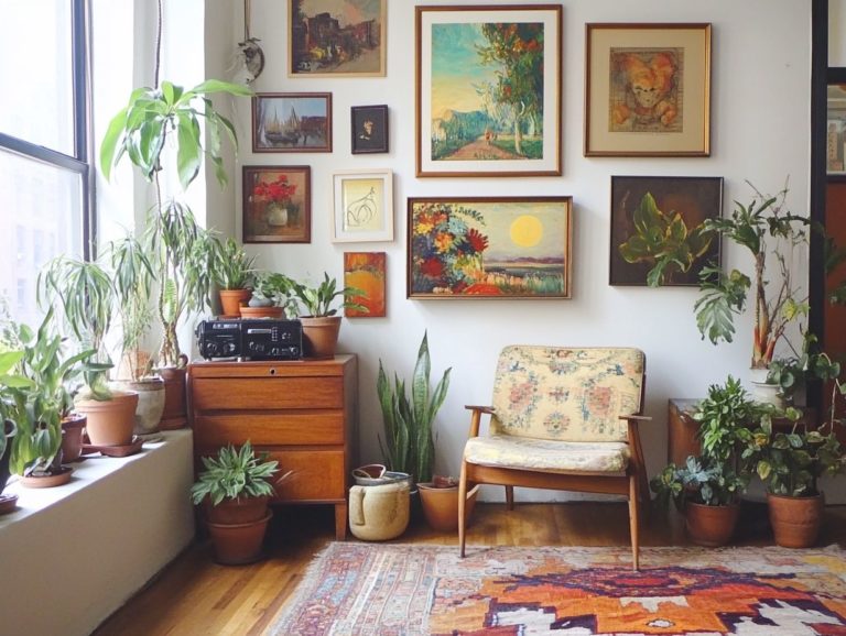 How to Use Vintage Wall Art in Eclectic Decor