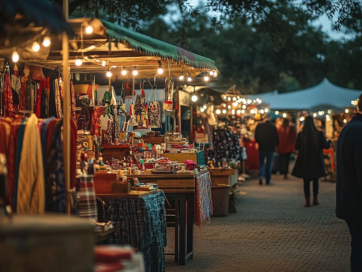 Local vintage fairs showcase a variety of vendors selling vintage and antique items