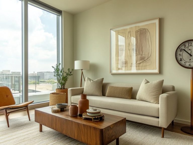 Mixing Modern Decor with Vintage Accessories