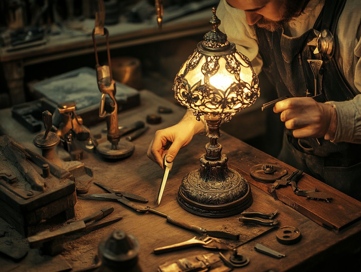 Visual Guide to Restoring Antique Lamps