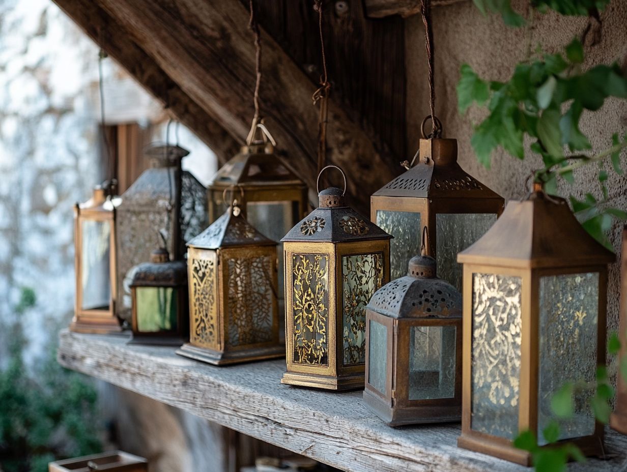 Decorating with Vintage Lanterns