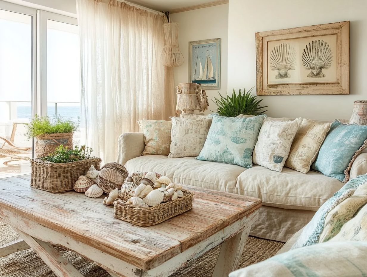 What is the appeal of vintage furniture in coastal homes?