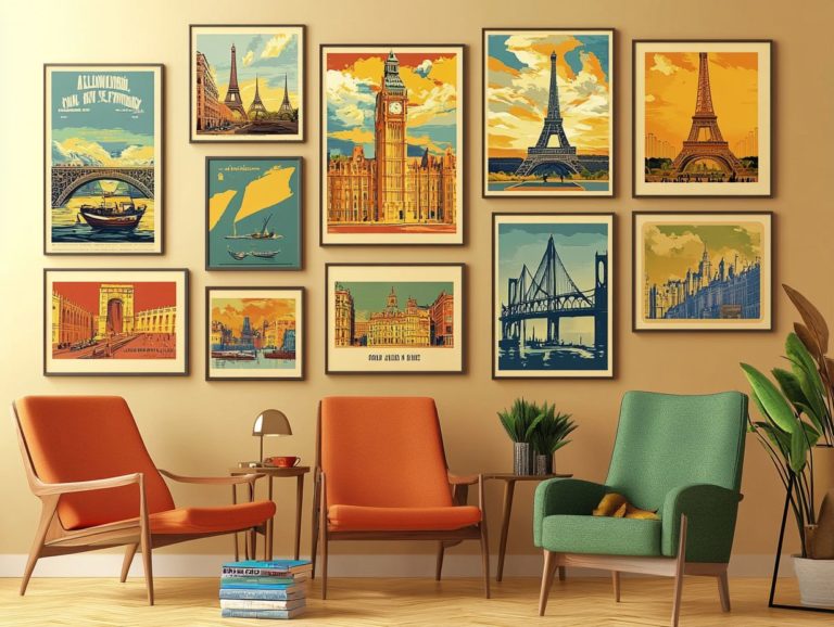 The Allure of Vintage Travel Posters as Wall Art